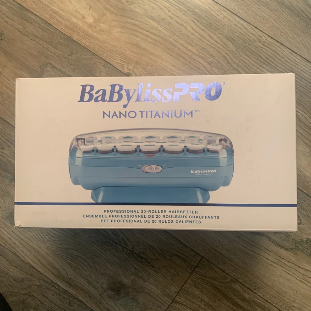 NEW BABYLISSPRO NANO TITANIUM PROFESSIONAL 20 ROLLER HAIRSETTER HOT ROLLERS